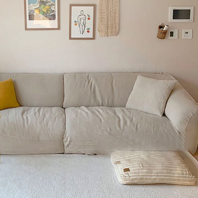 Linen Modern Sofa 38.5 "W Pillow Top Arm Sofa for Living Room Clearhalo 'furn' 'furn_sofas' 'Furniture' 'furniture_sofas' 'kitchen' 'kitchen_sofas' 'Living Room Furniture' 'Sofa' 'sofas' 4625681