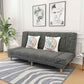 Convertible Armless Sofa 48"W Modern Sofa with Cotton Blend for Living Room Dark Gray Clearhalo 'furn' 'furn_sofas' 'Furniture' 'furniture_sofas' 'kitchen' 'kitchen_sofas' 'Living Room Furniture' 'Sofa' 'sofas' 4625692