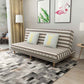 Convertible Armless Sofa 48"W Modern Sofa with Cotton Blend for Living Room Shallow Coffee Striped Clearhalo 'furn' 'furn_sofas' 'Furniture' 'furniture_sofas' 'kitchen' 'kitchen_sofas' 'Living Room Furniture' 'Sofa' 'sofas' 4625714