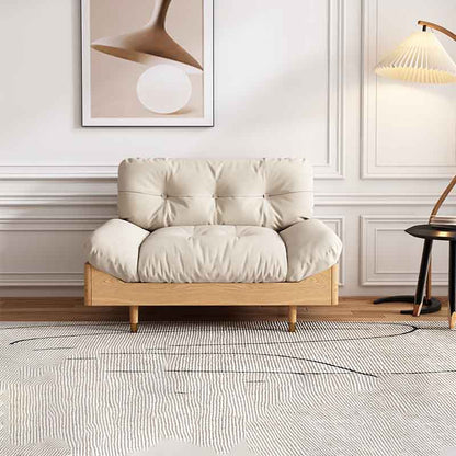 Modern Tufted Armless Sofa 35"W Loose Back Sofa for Living Room 43"L x 35.5"W x 37.5"H Polyester Blend Clearhalo 'furn' 'furn_sofas' 'Furniture' 'furniture_sofas' 'kitchen' 'kitchen_sofas' 'Living Room Furniture' 'Sofa' 'sofas' 4625723