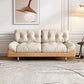 Modern Tufted Armless Sofa 35"W Loose Back Sofa for Living Room 71"L x 35.5"W x 37"H Polyester Blend Clearhalo 'furn' 'furn_sofas' 'Furniture' 'furniture_sofas' 'kitchen' 'kitchen_sofas' 'Living Room Furniture' 'Sofa' 'sofas' 4625725