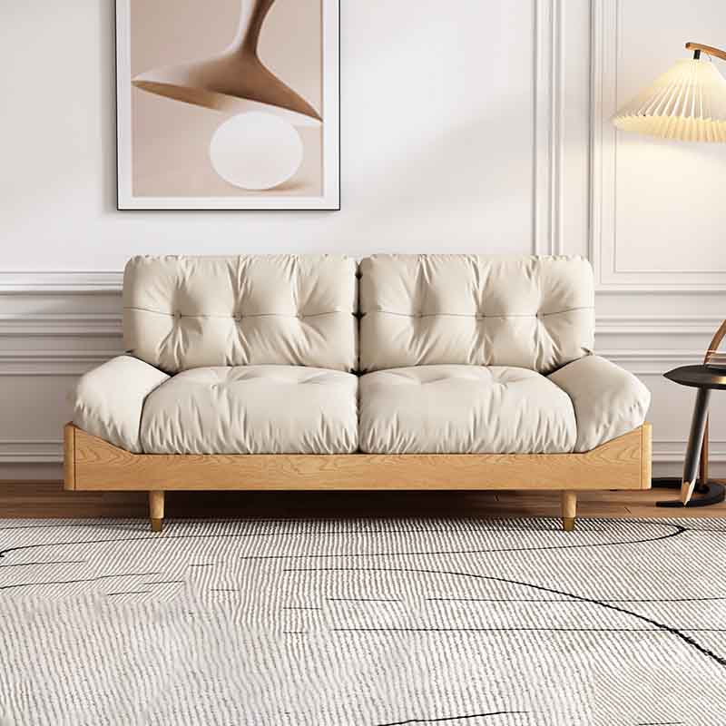 Modern Tufted Armless Sofa 35"W Loose Back Sofa for Living Room 71"L x 35.5"W x 37"H Polyester Blend Clearhalo 'furn' 'furn_sofas' 'Furniture' 'furniture_sofas' 'kitchen' 'kitchen_sofas' 'Living Room Furniture' 'Sofa' 'sofas' 4625725