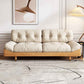 Modern Tufted Armless Sofa 35"W Loose Back Sofa for Living Room 83"L x 35.5"W x 37"H Polyester Blend Clearhalo 'furn' 'furn_sofas' 'Furniture' 'furniture_sofas' 'kitchen' 'kitchen_sofas' 'Living Room Furniture' 'Sofa' 'sofas' 4625726