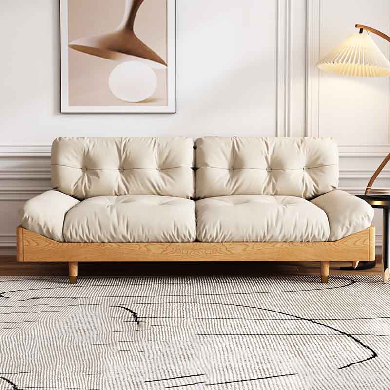 Modern Tufted Armless Sofa 35"W Loose Back Sofa for Living Room 83"L x 35.5"W x 37"H Polyester Blend Clearhalo 'furn' 'furn_sofas' 'Furniture' 'furniture_sofas' 'kitchen' 'kitchen_sofas' 'Living Room Furniture' 'Sofa' 'sofas' 4625726