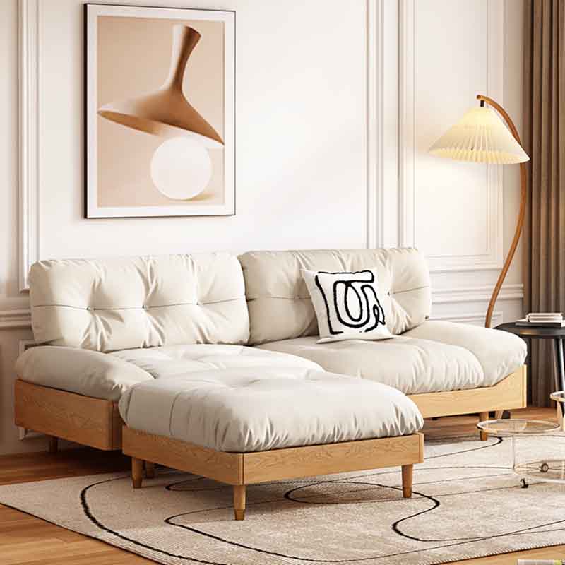 Modern Tufted Armless Sofa 35"W Loose Back Sofa for Living Room Clearhalo 'furn' 'furn_sofas' 'Furniture' 'furniture_sofas' 'kitchen' 'kitchen_sofas' 'Living Room Furniture' 'Sofa' 'sofas' 4625727