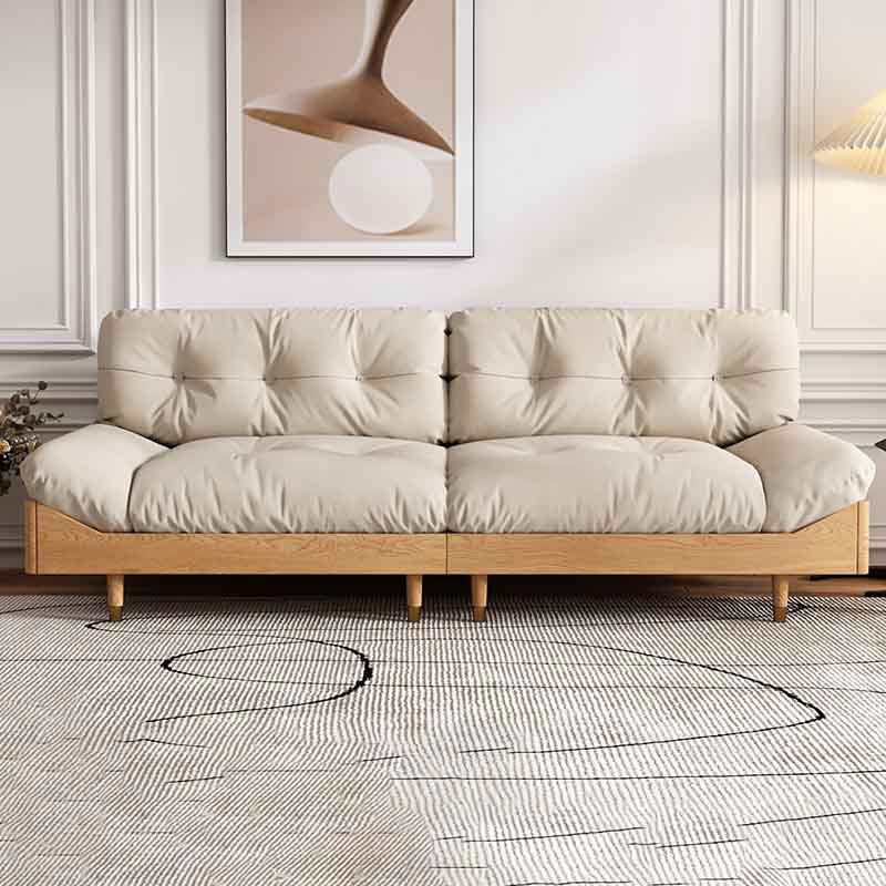 Modern Tufted Armless Sofa 35"W Loose Back Sofa for Living Room 94"L x 35.5"W x 37"H Polyester Blend Clearhalo 'furn' 'furn_sofas' 'Furniture' 'furniture_sofas' 'kitchen' 'kitchen_sofas' 'Living Room Furniture' 'Sofa' 'sofas' 4625728