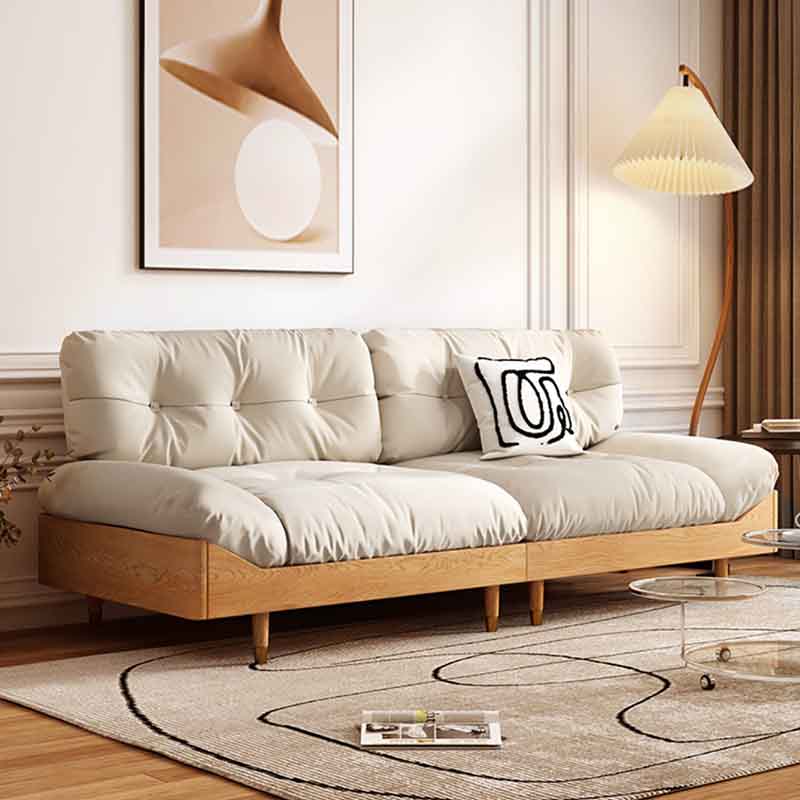 Modern Tufted Armless Sofa 35"W Loose Back Sofa for Living Room Clearhalo 'furn' 'furn_sofas' 'Furniture' 'furniture_sofas' 'kitchen' 'kitchen_sofas' 'Living Room Furniture' 'Sofa' 'sofas' 4625729