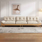 Modern Tufted Armless Sofa 35"W Loose Back Sofa for Living Room 106"L x 35.5"W x 37.5"H Polyester Blend Clearhalo 'furn' 'furn_sofas' 'Furniture' 'furniture_sofas' 'kitchen' 'kitchen_sofas' 'Living Room Furniture' 'Sofa' 'sofas' 4625730