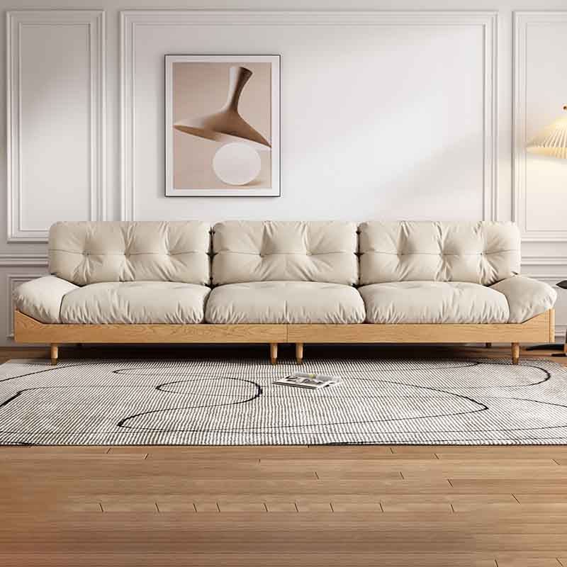 Modern Tufted Armless Sofa 35"W Loose Back Sofa for Living Room 106"L x 35.5"W x 37.5"H Polyester Blend Clearhalo 'furn' 'furn_sofas' 'Furniture' 'furniture_sofas' 'kitchen' 'kitchen_sofas' 'Living Room Furniture' 'Sofa' 'sofas' 4625730