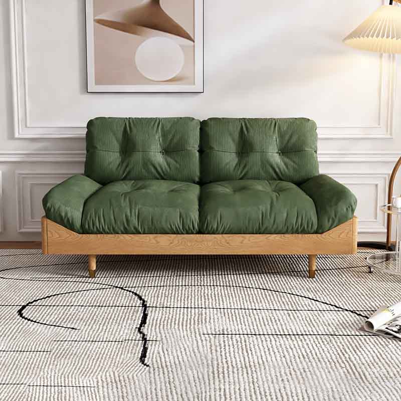 Modern Tufted Armless Sofa 35"W Loose Back Sofa for Living Room 71"L x 35.5"W x 37"H Corduroy Clearhalo 'furn' 'furn_sofas' 'Furniture' 'furniture_sofas' 'kitchen' 'kitchen_sofas' 'Living Room Furniture' 'Sofa' 'sofas' 4625735