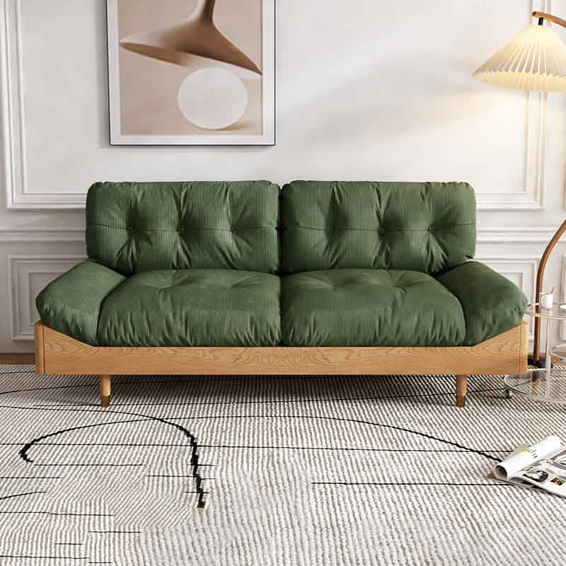 Modern Tufted Armless Sofa 35"W Loose Back Sofa for Living Room 83"L x 35.5"W x 37"H Corduroy Clearhalo 'furn' 'furn_sofas' 'Furniture' 'furniture_sofas' 'kitchen' 'kitchen_sofas' 'Living Room Furniture' 'Sofa' 'sofas' 4625737