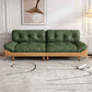 Modern Tufted Armless Sofa 35"W Loose Back Sofa for Living Room 94"L x 35.5"W x 37"H Corduroy Clearhalo 'furn' 'furn_sofas' 'Furniture' 'furniture_sofas' 'kitchen' 'kitchen_sofas' 'Living Room Furniture' 'Sofa' 'sofas' 4625738
