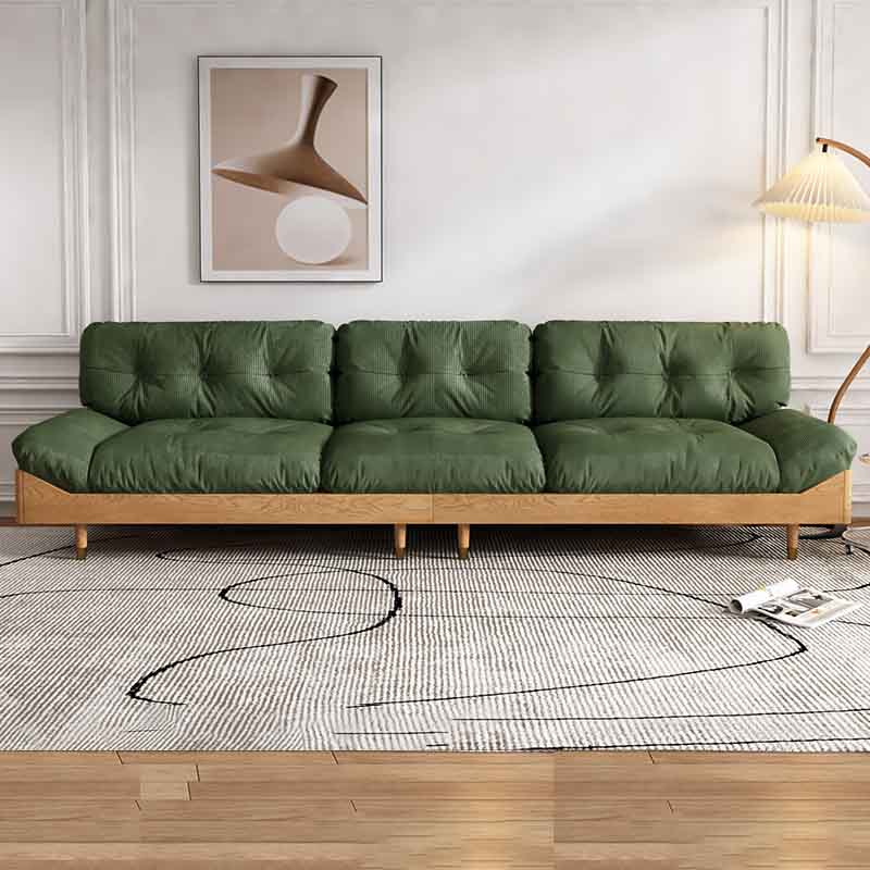 Modern Tufted Armless Sofa 35"W Loose Back Sofa for Living Room 106"L x 35.5"W x 37.5"H Corduroy Clearhalo 'furn' 'furn_sofas' 'Furniture' 'furniture_sofas' 'kitchen' 'kitchen_sofas' 'Living Room Furniture' 'Sofa' 'sofas' 4625740