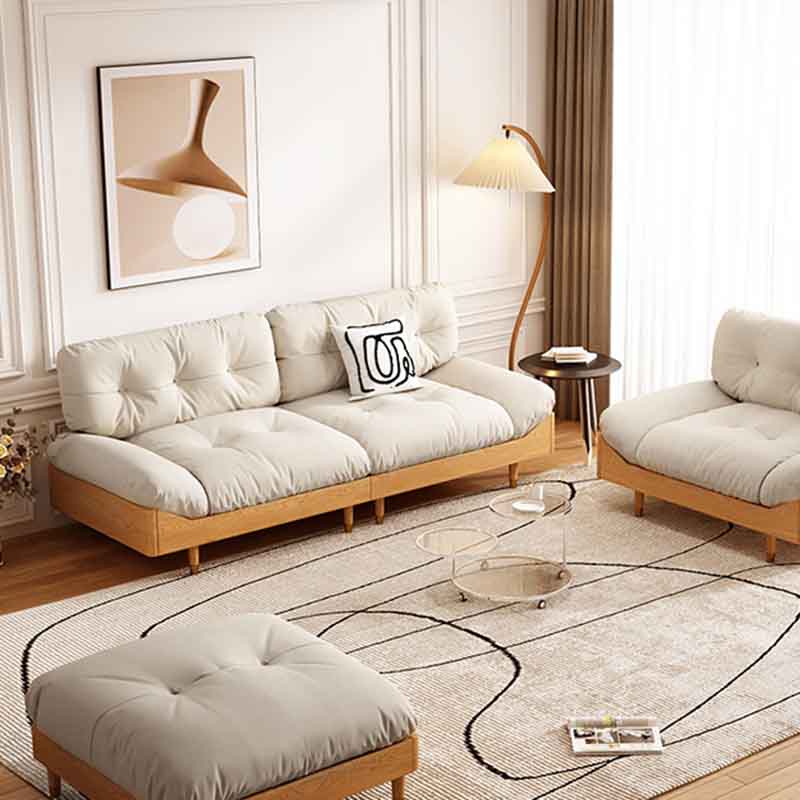 Modern Tufted Armless Sofa 35"W Loose Back Sofa for Living Room Clearhalo 'furn' 'furn_sofas' 'Furniture' 'furniture_sofas' 'kitchen' 'kitchen_sofas' 'Living Room Furniture' 'Sofa' 'sofas' 4625742