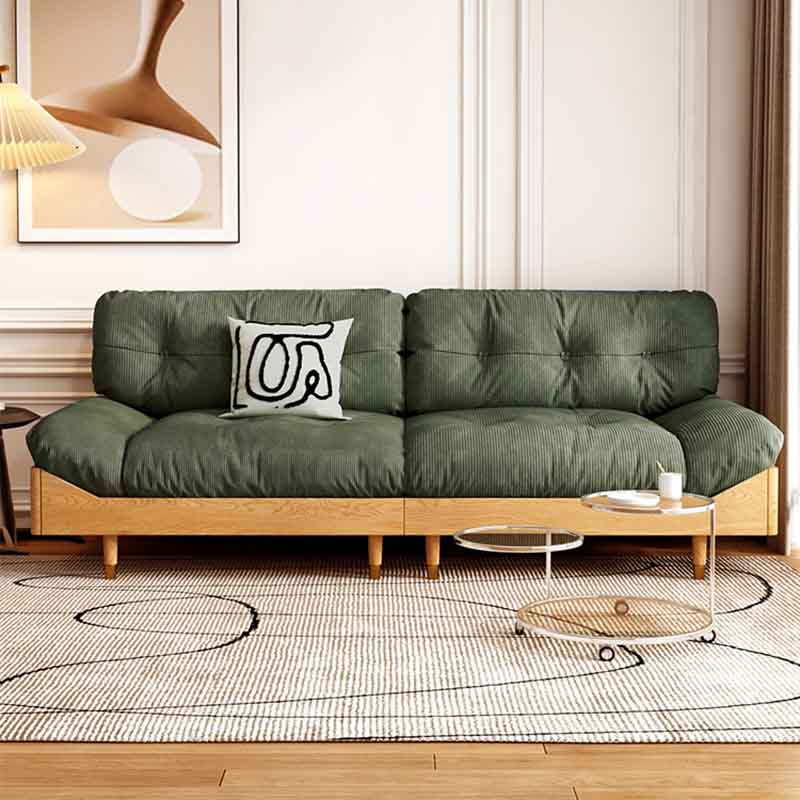 Modern Tufted Armless Sofa 35"W Loose Back Sofa for Living Room Clearhalo 'furn' 'furn_sofas' 'Furniture' 'furniture_sofas' 'kitchen' 'kitchen_sofas' 'Living Room Furniture' 'Sofa' 'sofas' 4625745