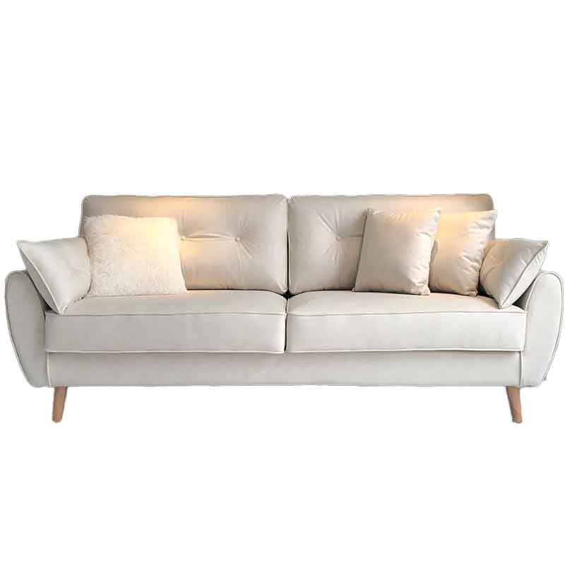 Tufted Back Flared Arm Contemporary Sofa for Living Room and Apartment Clearhalo 'furn' 'furn_sofas' 'Furniture' 'furniture_sofas' 'kitchen' 'kitchen_sofas' 'Living Room Furniture' 'Sofa' 'sofas' 4625756