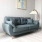 Tufted Back Flared Arm Contemporary Sofa for Living Room and Apartment Dark Blue Faux Leather Clearhalo 'furn' 'furn_sofas' 'Furniture' 'furniture_sofas' 'kitchen' 'kitchen_sofas' 'Living Room Furniture' 'Sofa' 'sofas' 4625762