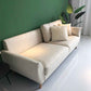 Tufted Back Flared Arm Contemporary Sofa for Living Room and Apartment 110"L x 35.5"W x 35.5"H Off-White Clearhalo 'furn' 'furn_sofas' 'Furniture' 'furniture_sofas' 'kitchen' 'kitchen_sofas' 'Living Room Furniture' 'Sofa' 'sofas' 4625767