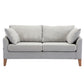 Modern Style Rectangular Sofa with Wooden Base and Namib Cushion White-Gray Clearhalo 'furn' 'furn_sofas' 'Furniture' 'furniture_sofas' 'kitchen' 'kitchen_sofas' 'Living Room Furniture' 'Sofa' 'sofas' 4625785