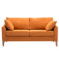 Modern Style Rectangular Sofa with Wooden Base and Namib Cushion Orange Clearhalo 'furn' 'furn_sofas' 'Furniture' 'furniture_sofas' 'kitchen' 'kitchen_sofas' 'Living Room Furniture' 'Sofa' 'sofas' 4625792