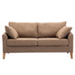 Modern Style Rectangular Sofa with Wooden Base and Namib Cushion Brown Clearhalo 'furn' 'furn_sofas' 'Furniture' 'furniture_sofas' 'kitchen' 'kitchen_sofas' 'Living Room Furniture' 'Sofa' 'sofas' 4625795
