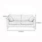 Modern Style Rectangular Sofa with Wooden Base and Namib Cushion Clearhalo 'furn' 'furn_sofas' 'Furniture' 'furniture_sofas' 'kitchen' 'kitchen_sofas' 'Living Room Furniture' 'Sofa' 'sofas' 4625801
