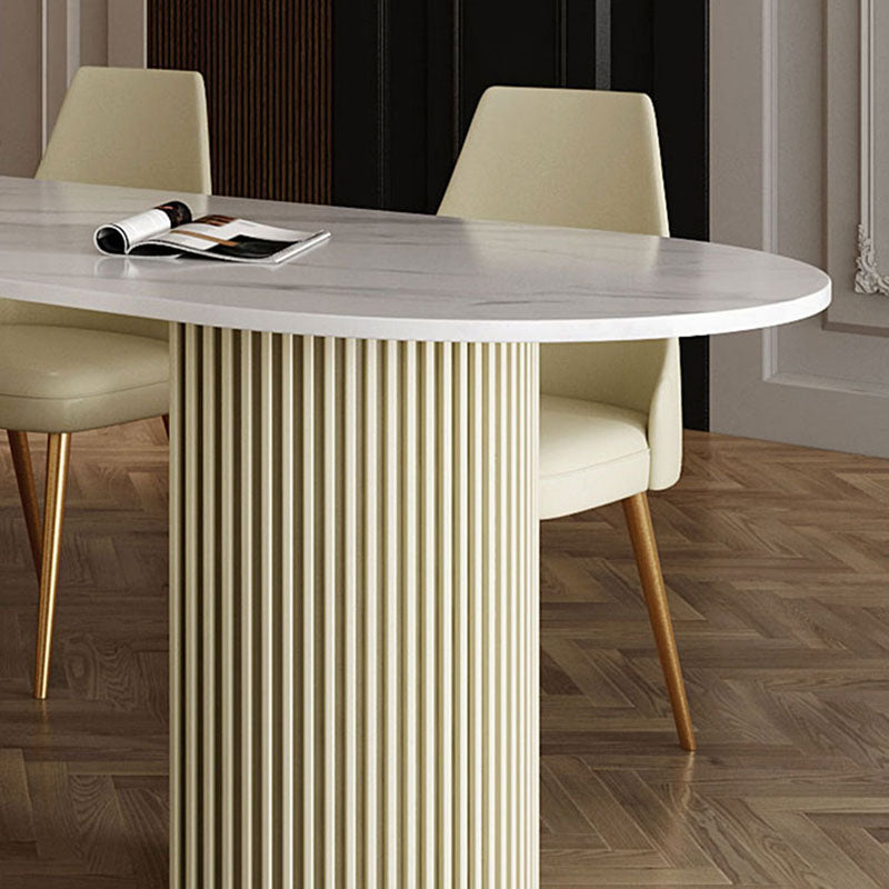 1/2/5 Pieces Dining Room Table Rectangular Sintered Stone Top Dining Chairs Set Clearhalo 'Dining Room Sets' 'Dining Tables & Seating' 'dining_room_set' 'furn' 'furn_dining_room_set' 'Furniture' 'furniture_dining_room_set' 'Kitchen & Dining Furniture' 'kitchen&dining_furn' 'kitchen' 4636844