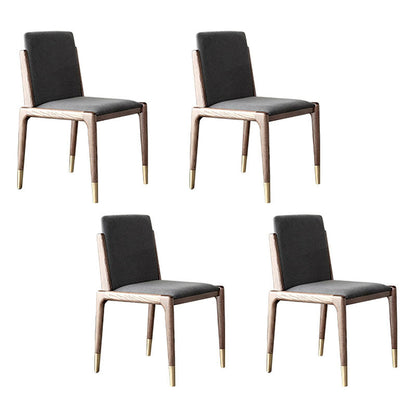 Minimalist 1/4/5/6 Pieces Dining Room Table Rectangular Solid Wood Top Dining Chairs Set 4 Grey Chairs Clearhalo 'Dining Room Sets' 'Dining Tables & Seating' 'dining_room_set' 'furn' 'furn_dining_room_set' 'Furniture' 'furniture_dining_room_set' 'Kitchen & Dining Furniture' 'kitchen&dining_furn' 'kitchen' 4636855