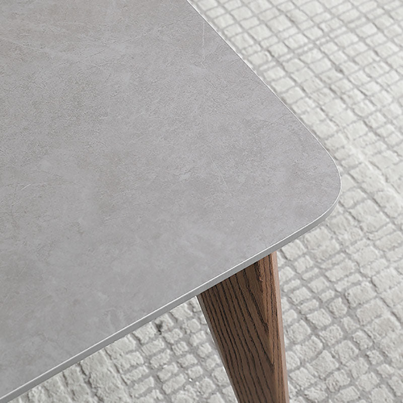 Minimalist 1/4/5/6 Pieces Dining Room Table Rectangular Solid Wood Top Dining Chairs Set Clearhalo 'Dining Room Sets' 'Dining Tables & Seating' 'dining_room_set' 'furn' 'furn_dining_room_set' 'Furniture' 'furniture_dining_room_set' 'Kitchen & Dining Furniture' 'kitchen&dining_furn' 'kitchen' 4636863