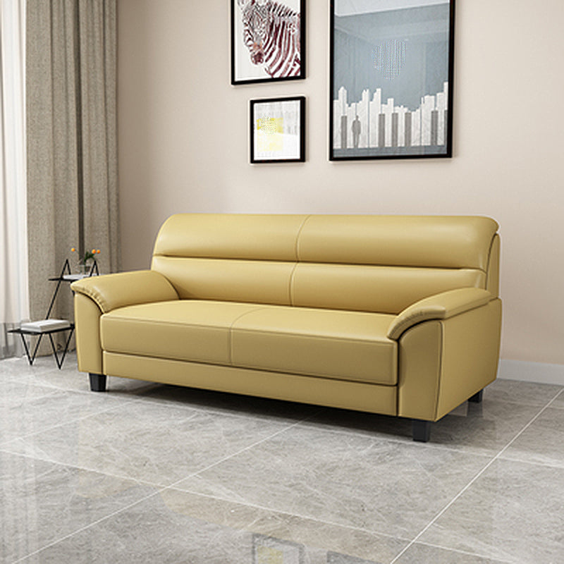 Modern Pillow Top Arm Sewn Pillow Back Single Cushion Seat for Living Room Yellow Clearhalo 'furn' 'furn_sofas' 'Furniture' 'furniture_sofas' 'kitchen' 'kitchen_sofas' 'Living Room Furniture' 'Sofa' 'sofas' 4637831