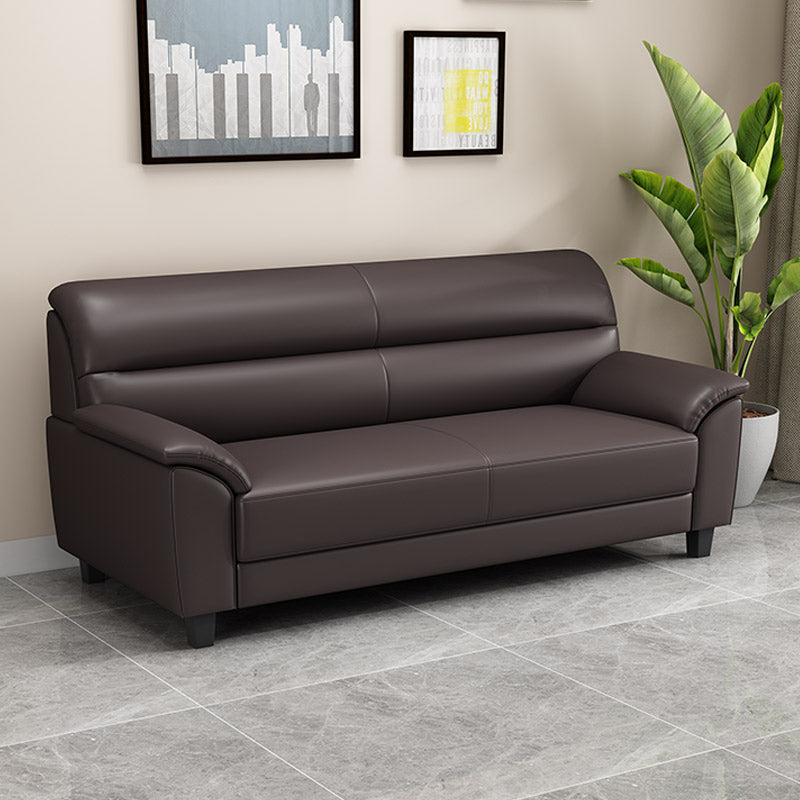 Modern Pillow Top Arm Sewn Pillow Back Single Cushion Seat for Living Room 55"L x 31"W x 31"H Coffee Clearhalo 'furn' 'furn_sofas' 'Furniture' 'furniture_sofas' 'kitchen' 'kitchen_sofas' 'Living Room Furniture' 'Sofa' 'sofas' 4637833