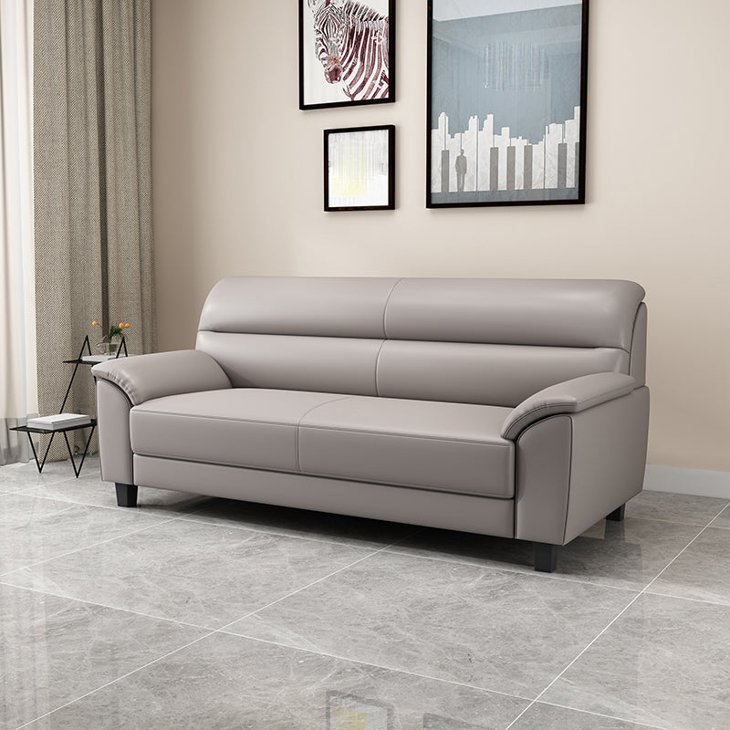 Modern Pillow Top Arm Sewn Pillow Back Single Cushion Seat for Living Room 55"L x 31"W x 31"H Grey Clearhalo 'furn' 'furn_sofas' 'Furniture' 'furniture_sofas' 'kitchen' 'kitchen_sofas' 'Living Room Furniture' 'Sofa' 'sofas' 4637834