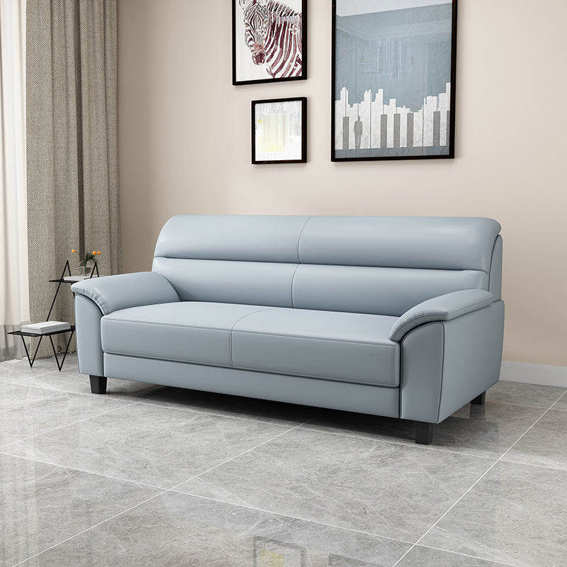Modern Pillow Top Arm Sewn Pillow Back Single Cushion Seat for Living Room Blue Clearhalo 'furn' 'furn_sofas' 'Furniture' 'furniture_sofas' 'kitchen' 'kitchen_sofas' 'Living Room Furniture' 'Sofa' 'sofas' 4637841