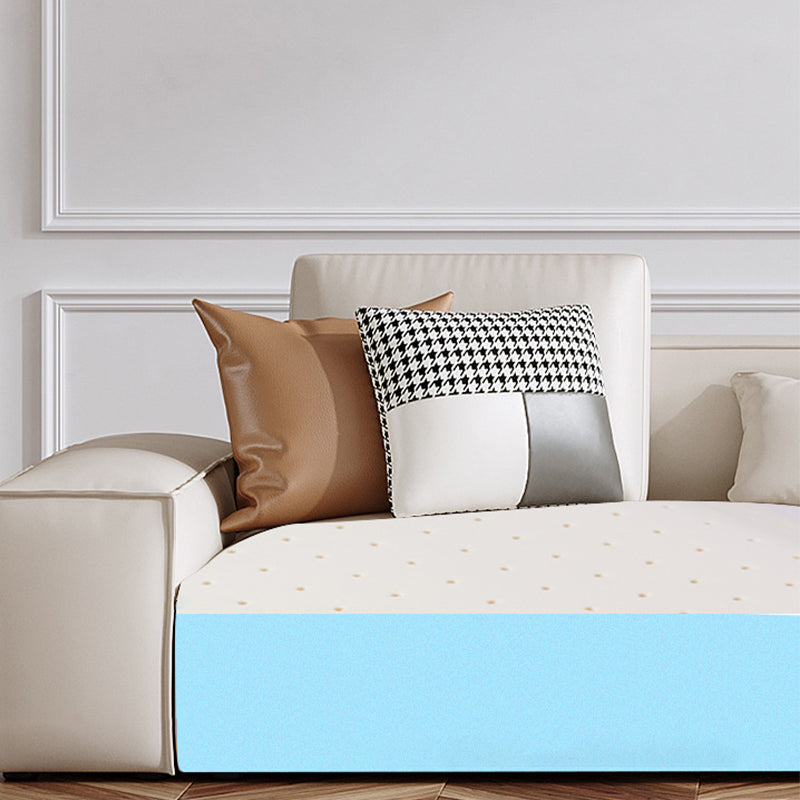 Square Armrest Latex/sponge Upholstered Tech Fabric Upholstered Off-white Sofa Clearhalo 'furn' 'furn_sofas' 'Furniture' 'furniture_sofas' 'kitchen' 'kitchen_sofas' 'Living Room Furniture' 'Sofa' 'sofas' 4637875