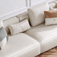 Square Armrest Latex/sponge Upholstered Tech Fabric Upholstered Off-white Sofa Clearhalo 'furn' 'furn_sofas' 'Furniture' 'furniture_sofas' 'kitchen' 'kitchen_sofas' 'Living Room Furniture' 'Sofa' 'sofas' 4637876