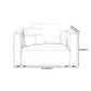 Square Armrest Latex/sponge Upholstered Tech Fabric Upholstered Off-white Sofa Clearhalo 'furn' 'furn_sofas' 'Furniture' 'furniture_sofas' 'kitchen' 'kitchen_sofas' 'Living Room Furniture' 'Sofa' 'sofas' 4637885