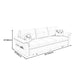 Square Arm Sofa with Loose Back Convertible Sleeper with Storage and Foldable Clearhalo 'furn' 'furn_sofas' 'Furniture' 'furniture_sofas' 'kitchen' 'kitchen_sofas' 'Living Room Furniture' 'Sofa' 'sofas' 4637910