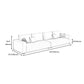 Modern Faux Leather Tuxedo Arm Standard Sofa with Bolster Pillows for Living Room Clearhalo 'furn' 'furn_sofas' 'Furniture' 'furniture_sofas' 'kitchen' 'kitchen_sofas' 'Living Room Furniture' 'Sofa' 'sofas' 4638005