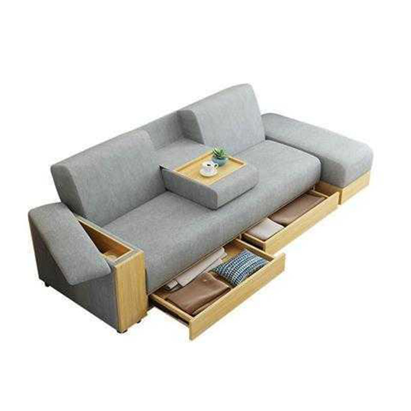 Convertible Split Back Sofa 31"W Square Arm Sofa for Living Room 83"L x 31.5"W x 30"H Clearhalo 'furn' 'furn_sofas' 'Furniture' 'furniture_sofas' 'kitchen' 'kitchen_sofas' 'Living Room Furniture' 'Sofa' 'sofas' 4638012