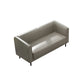 High Wear Resistance Tuxedo Arm Sofa High Tear Resistance Contemporary Sofa for Bonus Room 49"L x 29.5"W x 27.5"H Grey Leather Clearhalo 'furn' 'furn_sofas' 'Furniture' 'furniture_sofas' 'kitchen' 'kitchen_sofas' 'Living Room Furniture' 'Sofa' 'sofas' 4638043