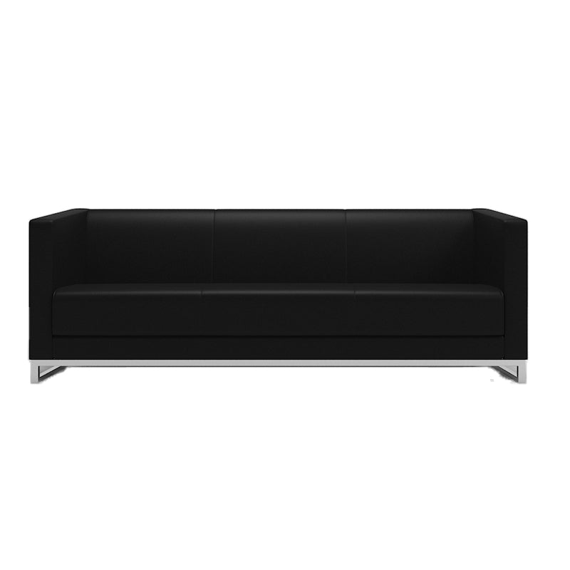 High Wear Resistance Tuxedo Arm Sofa High Tear Resistance Contemporary Sofa for Bonus Room 69"L x 29.5"W x 27.5"H Black Clearhalo 'furn' 'furn_sofas' 'Furniture' 'furniture_sofas' 'kitchen' 'kitchen_sofas' 'Living Room Furniture' 'Sofa' 'sofas' 4638051