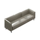 High Wear Resistance Tuxedo Arm Sofa High Tear Resistance Contemporary Sofa for Bonus Room 69"L x 29.5"W x 27.5"H Grey Leather Clearhalo 'furn' 'furn_sofas' 'Furniture' 'furniture_sofas' 'kitchen' 'kitchen_sofas' 'Living Room Furniture' 'Sofa' 'sofas' 4638055