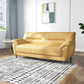 Leather Modern 3-seat Pillow Top Arm Sofa 70.87"/55.12" W Sewn Pillow Back Sofa Beige Clearhalo 'furn' 'furn_sofas' 'Furniture' 'furniture_sofas' 'kitchen' 'kitchen_sofas' 'Living Room Furniture' 'Sofa' 'sofas' 4638093