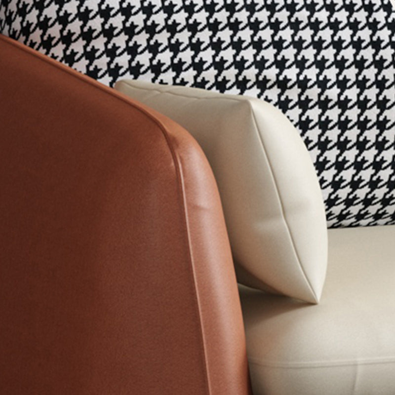 80.00"H Black Technology Cloth Sponge Cushion Modern Square Arm Sofa Clearhalo 'furn' 'furn_sofas' 'Furniture' 'furniture_sofas' 'kitchen' 'kitchen_sofas' 'Living Room Furniture' 'Sofa' 'sofas' 4638127