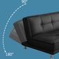75"Modern Minimalist Armless Foldable Sleeper Leather Settee Clearhalo 'furn' 'furn_sofas' 'Furniture' 'furniture_sofas' 'kitchen' 'kitchen_sofas' 'Living Room Furniture' 'Sofa' 'sofas' 4638142