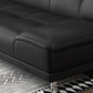 75"Modern Minimalist Armless Foldable Sleeper Leather Settee Clearhalo 'furn' 'furn_sofas' 'Furniture' 'furniture_sofas' 'kitchen' 'kitchen_sofas' 'Living Room Furniture' 'Sofa' 'sofas' 4638143