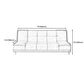75"Modern Minimalist Armless Foldable Sleeper Leather Settee Clearhalo 'furn' 'furn_sofas' 'Furniture' 'furniture_sofas' 'kitchen' 'kitchen_sofas' 'Living Room Furniture' 'Sofa' 'sofas' 4638151