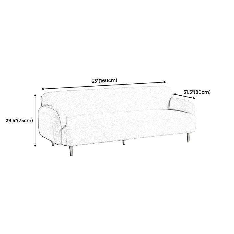 Scandinavian Recessed Arm Standard Tight Back for Living Room Clearhalo 'furn' 'furn_sofas' 'Furniture' 'furniture_sofas' 'kitchen' 'kitchen_sofas' 'Living Room Furniture' 'Sofa' 'sofas' 4638169