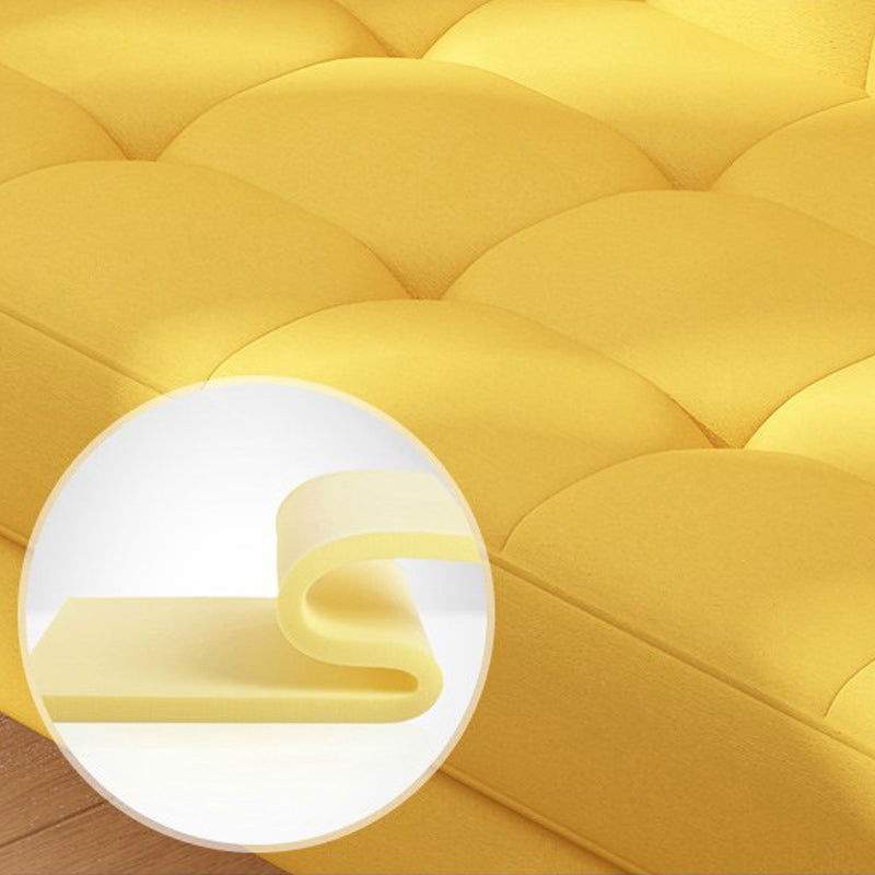 25.59'W Modern Square Arm Linen Standard Sofa for Living Room Clearhalo 'furn' 'furn_sofas' 'Furniture' 'furniture_sofas' 'kitchen' 'kitchen_sofas' 'Living Room Furniture' 'Sofa' 'sofas' 4638193