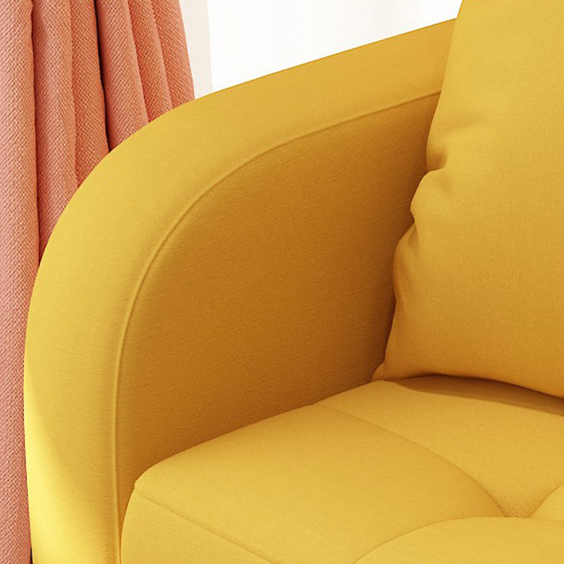 25.59'W Modern Square Arm Linen Standard Sofa for Living Room Clearhalo 'furn' 'furn_sofas' 'Furniture' 'furniture_sofas' 'kitchen' 'kitchen_sofas' 'Living Room Furniture' 'Sofa' 'sofas' 4638195